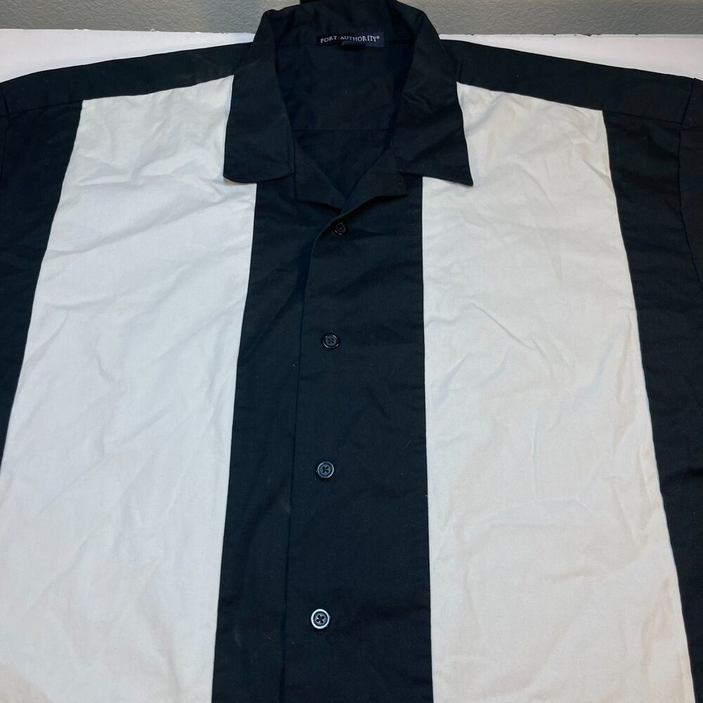 Classic Two Tone Retro Rockabilly Casino Club Style SHIRT Sz Mens XXL - Picture 2 of 3